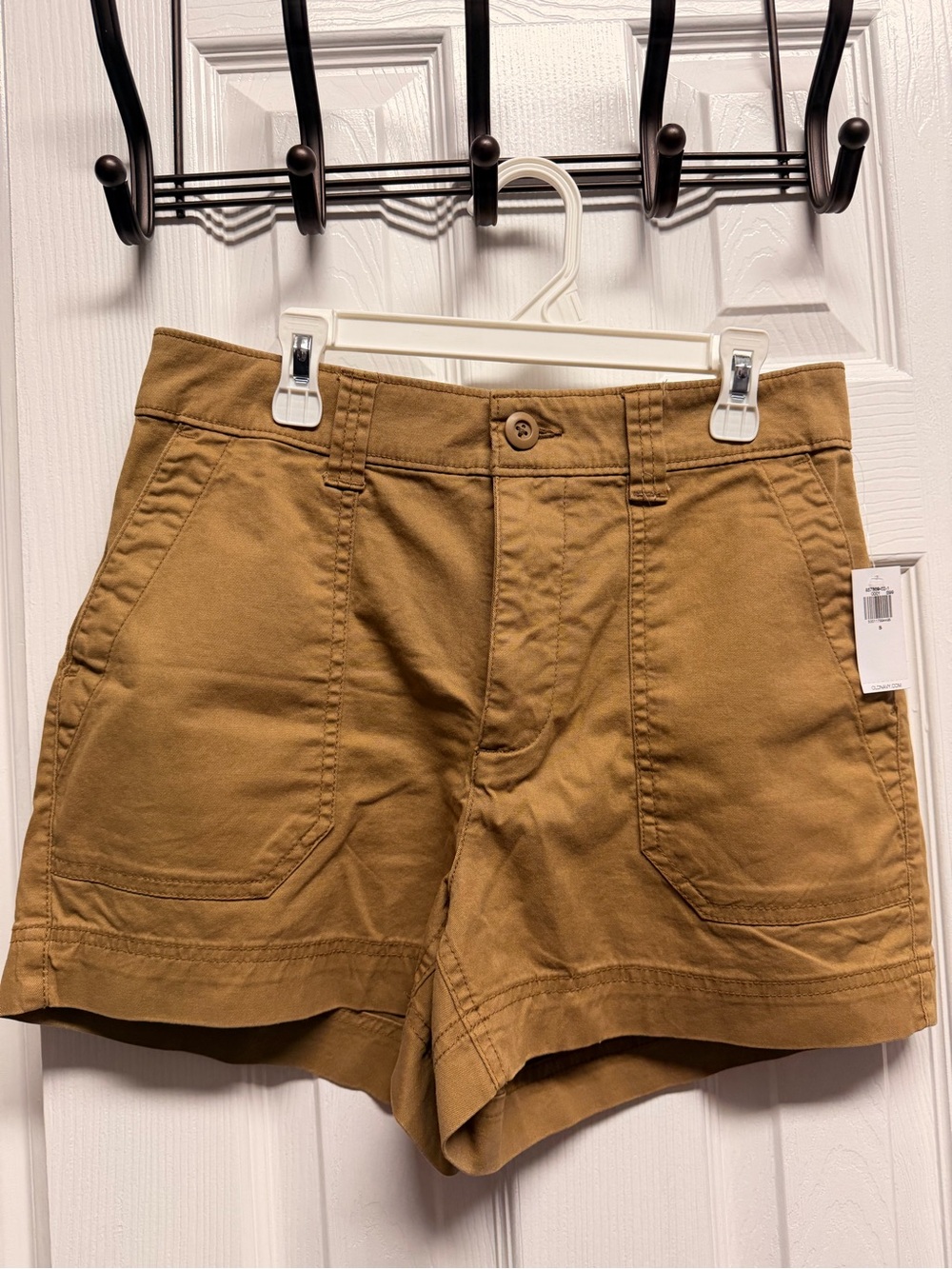Old Navy Tan Utility Patch-Pocket High-Rise Shorts